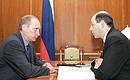 President Putin with Vladimir Rushailo, Secretary of the Security Council.