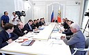 Meeting on prospects of developing the United Shipbuilding Corporation.