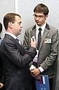 Во время встречи с представителями «юношеской двадцатки».