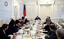 Meeting of the Council for Cooperation with Religious Organisations.