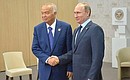 С Президентом Республики Узбекистан Исламом Каримовым.