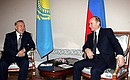 With President of Kazakhstan Nursultan Nazarbayev. 