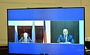 Working meeting with Vladimir Vasilyev and Sergei Melikov (via videoconference).