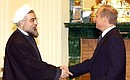 Москва, Кремль. Встреча с Секретарем Высшего совета национальной безопасности Ирана Хасаном Роухани
