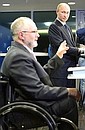 At the meeting with International Paralympic Committee members. With IPC President Philip Craven.