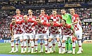 Team Croatia before the final match of the 2018 World Cup. Photo: RIA Novosti