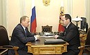 Рабочая встреча с президентом Карачаево-Черкесии Мустафой Батдыевым.