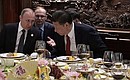 На рабочем завтраке с Председателем Китайской Народной Республики Си Цзиньпином.