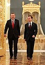 С Премьер-министром Турции Реджепом Тайипом Эрдоганом.