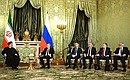 Russian-Iranian talks in a restricted format. Photo: Pavel Bednyakov, RIA Novosti