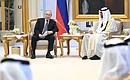 With President of the UAE Mohammed bin Zayed Al Nahyan. Photo: Alexei Nikolskiy, RIA Novosti