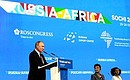 Speech at the plenary session of the Russia–Africa Economic Forum.