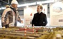 Visiting the RUSAL Sayanogorsk Aluminium Smelter. With RUSAL CEO Oleg Deripaska.