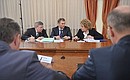 At a meeting with members of the Council of Legislators’ Presidium.