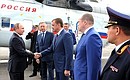 Vladimir Putin arrived in Tula Region.