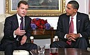 С Президентом США Бараком Обамой. Фото РИА «Новости»
