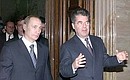 President Putin with Heinz Fischer, the First President of the National Council (parliament) of Vienna.