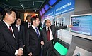 Visit to the Russian Pavilion at the 2010 World Expo. With Vice President of China Xi Jinping and CEO of Rosatom State Nuclear Energy Corporation Sergei Kiriyenko (right).