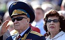 Astronaut Alexei Leonov at the military parade to mark the 70th anniversary of Victory in the 1941–1945 Great Patriotic War.