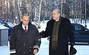 President Putin with Austrian President Thomas Klestil.