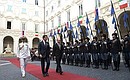 Церемония официальной встречи Президента России Председателем Совета министров Итальянской Республики Джузеппе Конте.