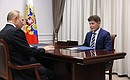 С губернатором Приморского края Олегом Кожемяко.