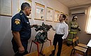 Посещение пожарной части №35 в Имеретинской долине. С Министром по делам гражданской обороны, чрезвычайным ситуациям и ликвидации последствий стихийных бедствий Сергеем Шойгу.