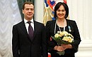Орденом Дружбы награждена актриса Лариса Гузеева.