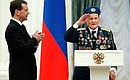 Alexei Sokolov, honorary chairman of the Council of Veterans of the 104th Red Banner Guards Paratroopers Regiment, was awarded the Order of Alexander Nevsky.