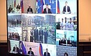 Meeting on the relief measures for the flood that occurred in Irkutsk Region in 2019 (via videoconference).