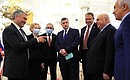 Перед началом встречи с депутатами Государственной Думы восьмого созыва. Фото ТАСС