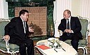 Начало беседы с Президентом Туркменистана Сапармуратом Ниязовым.