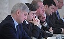 На заседании Государственного совета по вопросу приоритетных направлений деятельности субъектов Российской Федерации по содействию развитию конкуренции в стране.