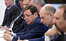 Deputy Prime Minister Alexander Khloponin at the meeting with Government members.