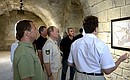 During a visit to museum exhibition of the restored Fort Constantine casemate.