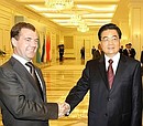 С Председателем Китайской Народной Республики Ху Цзиньтао