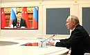 Russian-Chinese talks (via videoconference).