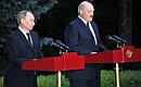 Заявления для прессы по итогам российско-белорусских переговоров.