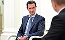 Meeting with President of Syria Bashar al-Assad.