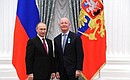 Presentation of state decorations. Director of the Science Museum Group Ian Blatchford is awarded the Pushkin medal.