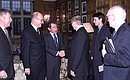 President Putin meeting with heads of major British companies.