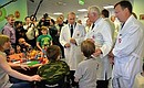 During a visit to the Emergency Children’s Surgery and Traumatology Research Centre.