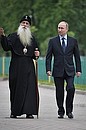 With Metropolitan Kornily at the Rogozhskaya Zastava Spiritual Centre of the Russian Orthodox Old-Rite Church.