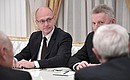 First Deputy Chief of Staff of the Presidential Executive Office Sergei Kiriyenko at the President’s meeting with former regional governors.