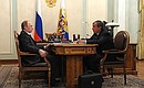 С президентом, председателем правления компании «Роснефть» Игорем Сечиным.