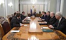 Meeting with permanent members of the Security Council