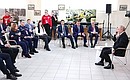 Встреча с активом участников форума «Всё для победы!». Фото: Александр Казаков, РИА Новости