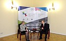With UNESCO Director-General Irina Bokova.