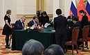 A number of bilateral documents were signed following the consultations.