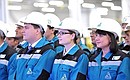 Tobolsk Polymer petrochemical plant employees.